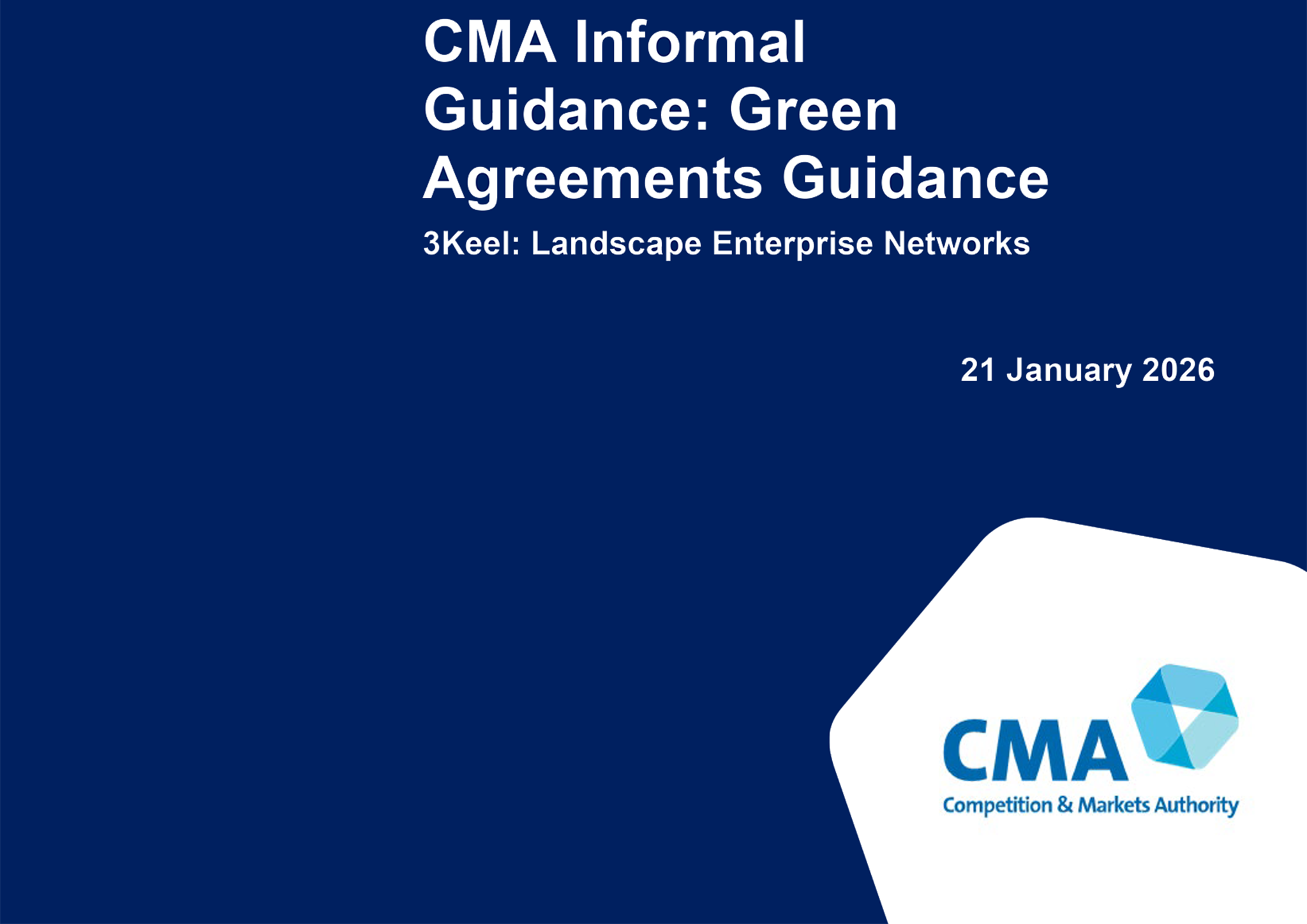 CMA front cover CMA report front cover