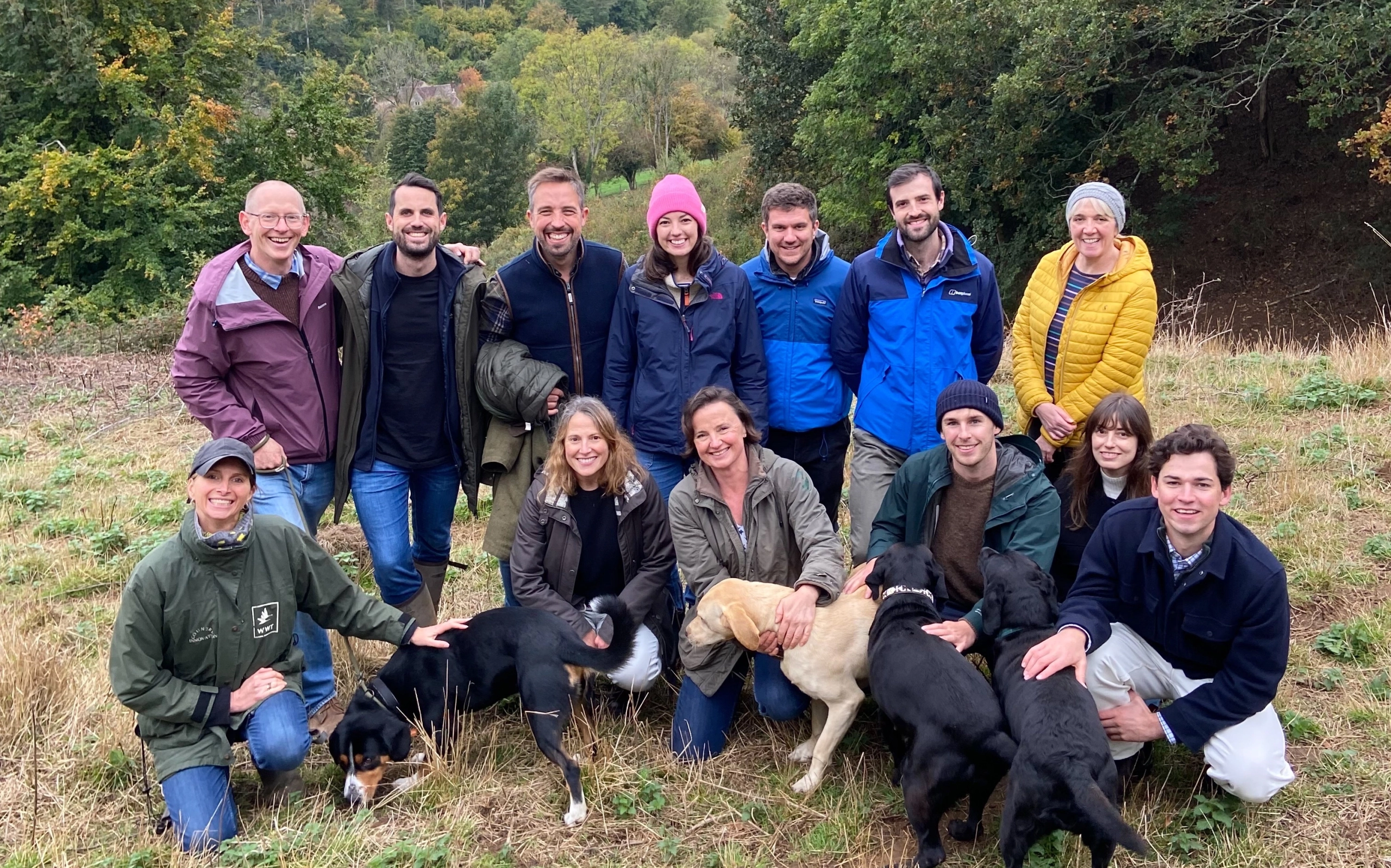The LENs team on a colleague's farm